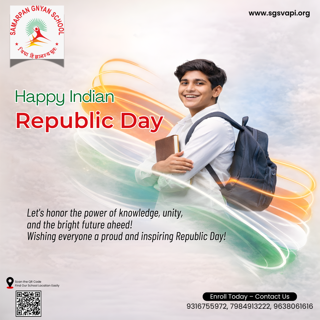 Republic Day Post samarpan Gyan school